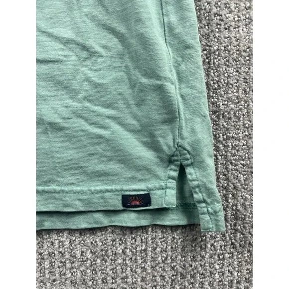 Faherty Sunwashed Organic Cotton Polo Shirt Mens XL Blue Casual Golf - Picture 3 of 13